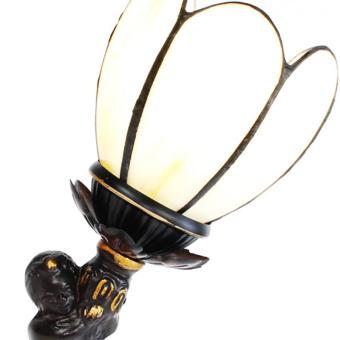 Lampe de table Uplight H28cm avec abat-jour Tiffany Ø12cm 52136304
