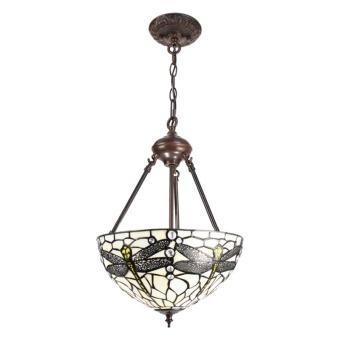 Tiffany pendant lamp 31cm Dragonfly white