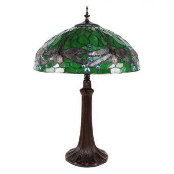 Lampe de table Tiffany 41cm Dragonfly Green