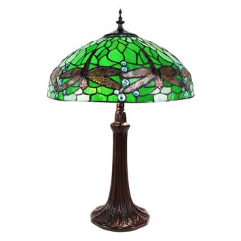 Lampe de table Tiffany 41cm Dragonfly Green