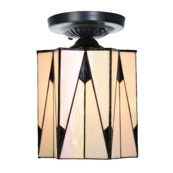 Tiffany ceiling lamp black with French Art Deco