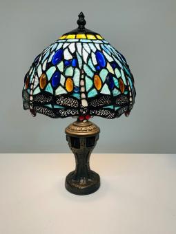 Tiffany tafellamp Blue Dragonfly